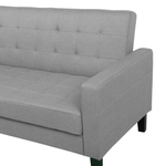 3-Sitzer Schlafsofa hellgrau mit Stauraum VEHKOO
