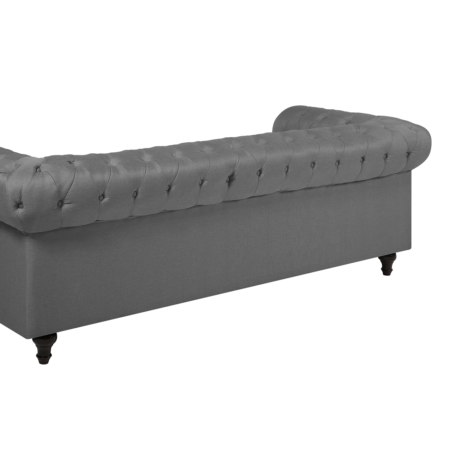 3-Sitzer Sofa Polsterbezug hellgrau CHESTERFIELD gross
