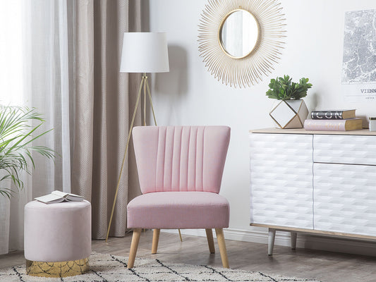Sessel VAASA Stoff Rosa