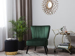 Sessel VAASA Samtstoff Smaragdgrün