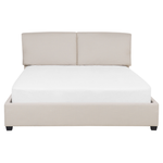 Bett mit Lattenrost Stoff BELFORT 160 x 200 cm Hellbeige