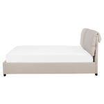 Bett mit Lattenrost Stoff BELFORT 160 x 200 cm Hellbeige