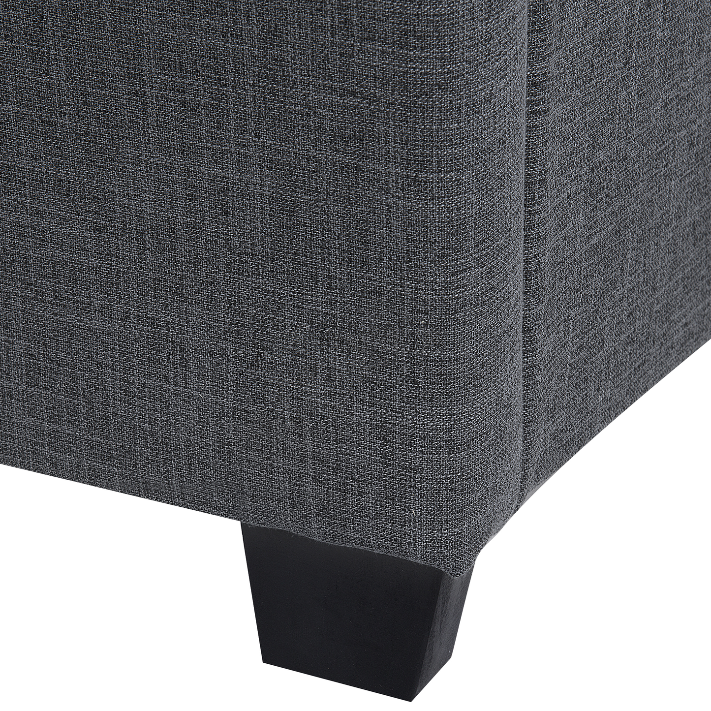 Polsterbett Leinenoptik grau Lattenrost 140 x 200 cm BELFORT