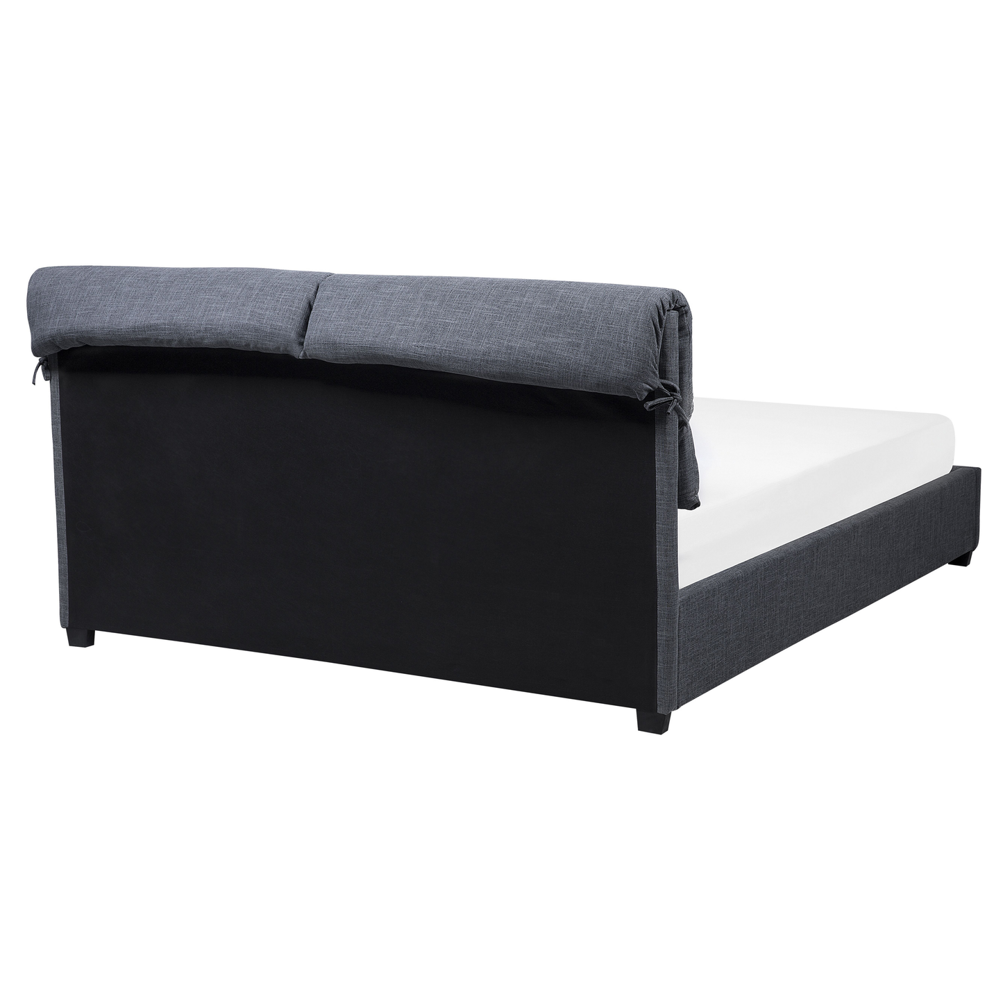 Polsterbett Leinenoptik grau Lattenrost 160 x 200 cm BELFORT