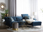 4-Sitzer Ecksofa marineblau linksseitig GLOSLI