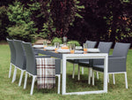 Set mit 2 Stühlen und Sitzkissen BACOLI Stoff Dunkelgrau