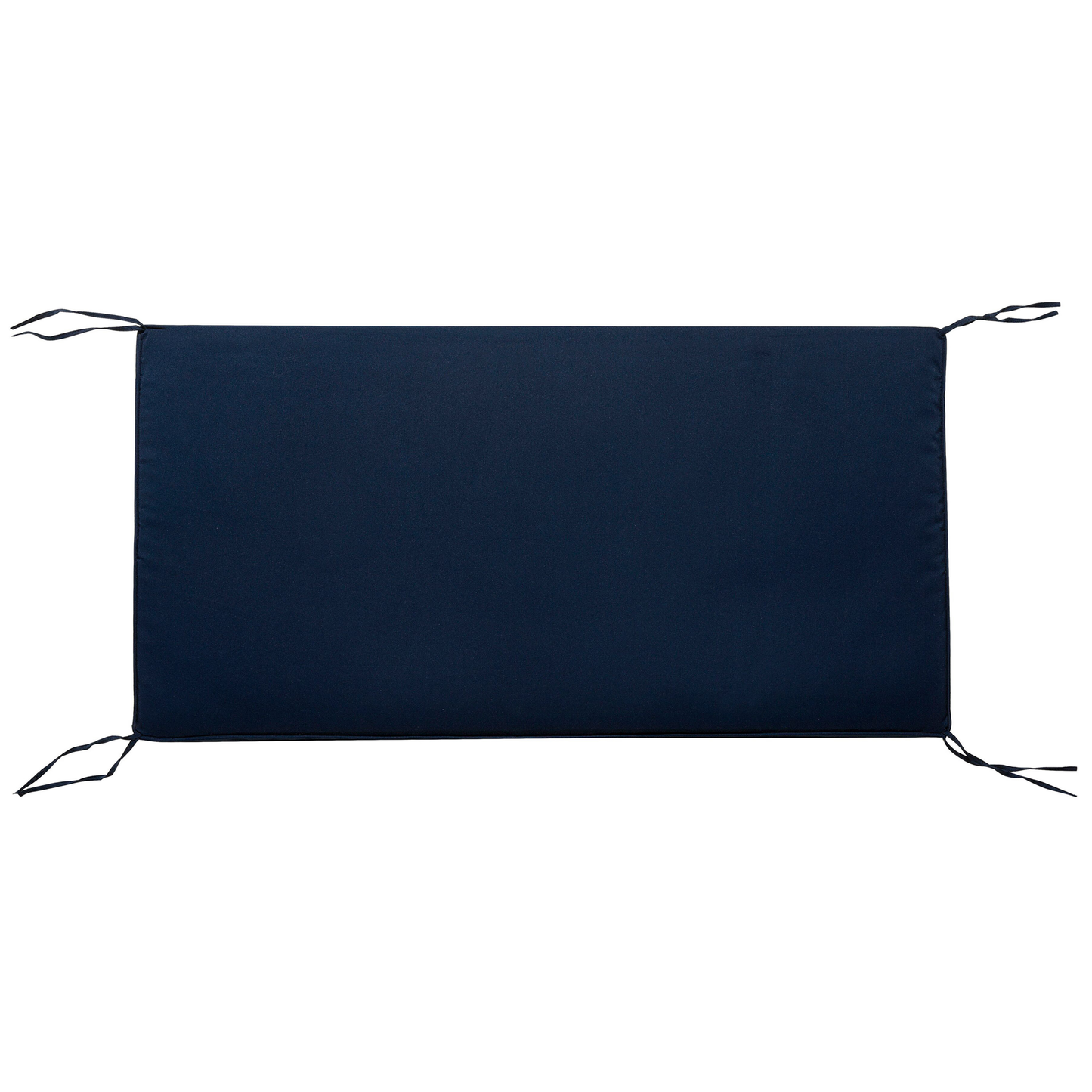 Gartenbank mit Auflage BALTIC 121 cm Akazienholz Weiss