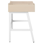 Schreibtisch weiss / heller Holzfarbton 100 x 55 cm PARAMARIBO
