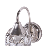 Wandleuchte Nickel Blumenmuster rund SYSOLA