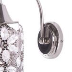 Wandleuchte Nickel Blumenmuster rund SYSOLA