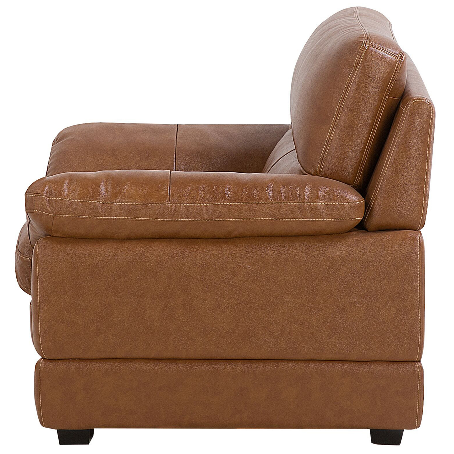 Sessel HORTEN Kunstleder Braun