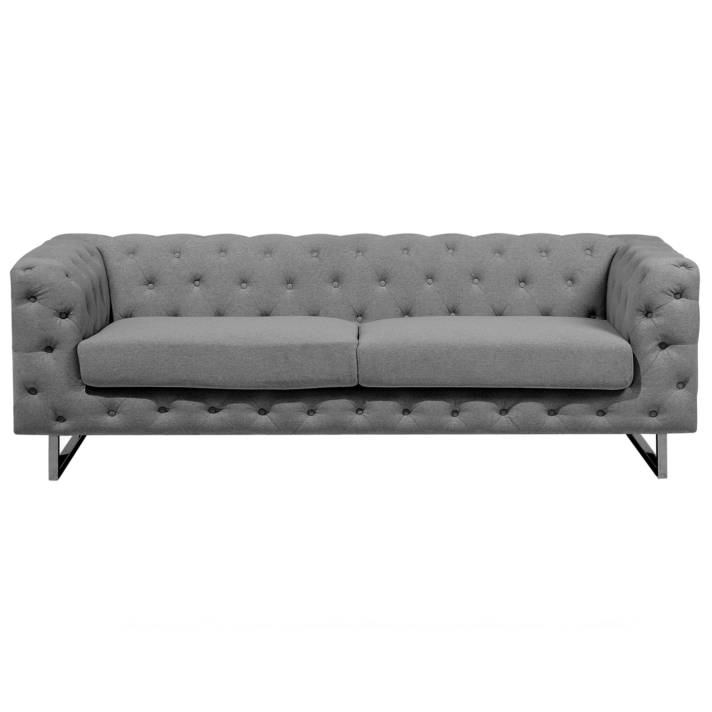 Sofa Set Polsterbezug hellgrau 5-Sitzer VISSLAND