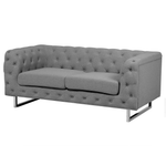 Sofa Set Polsterbezug hellgrau 5-Sitzer VISSLAND