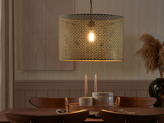 Hängelampe MEZEN Metall Grau