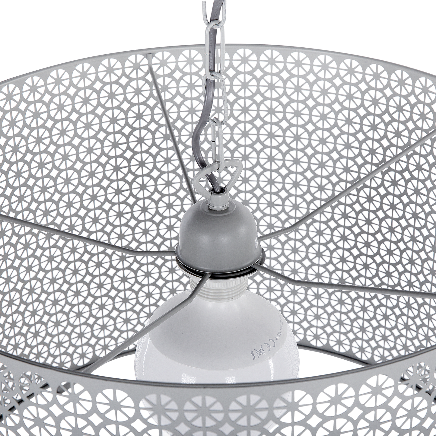 Hängelampe MEZEN Metall Grau