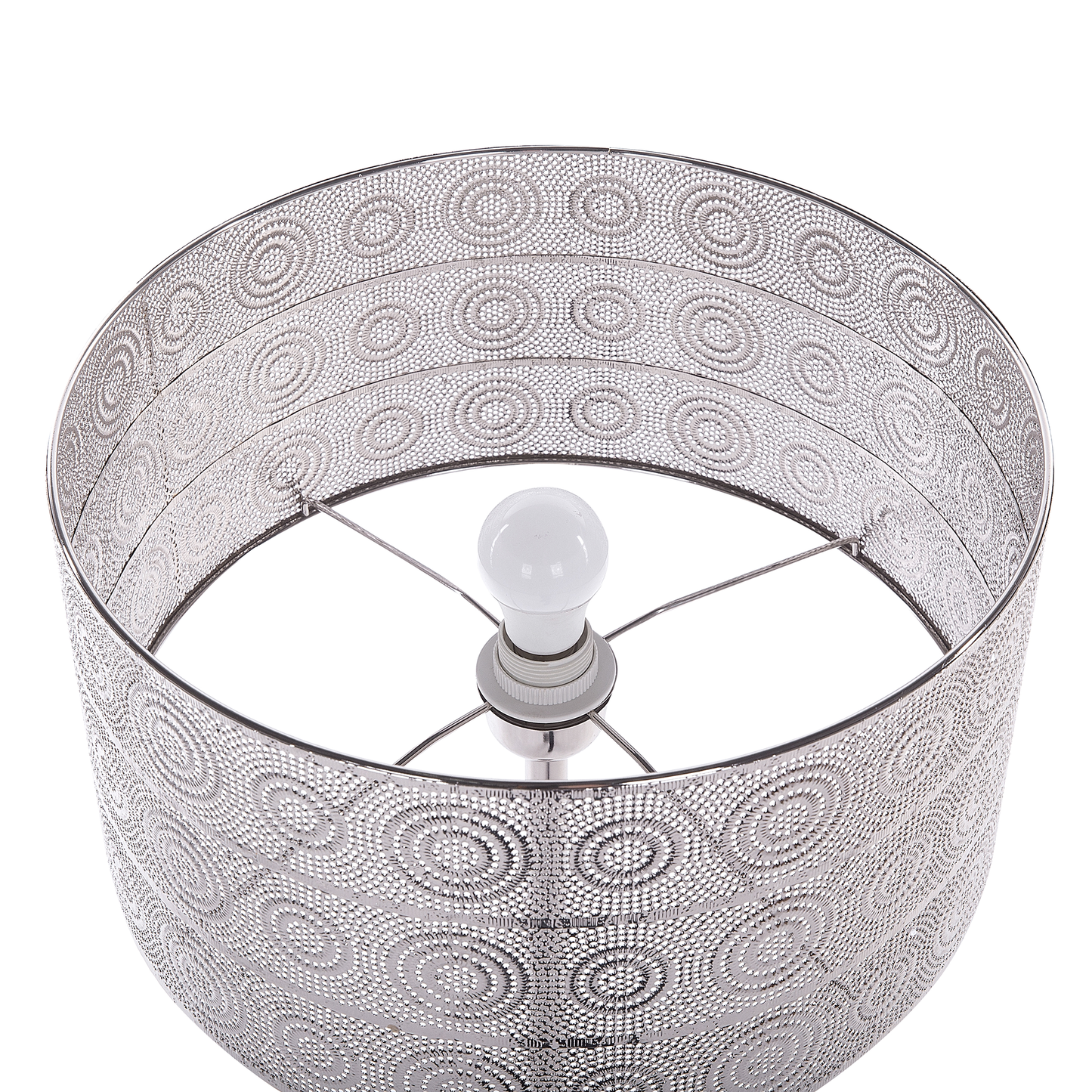 Stehlampe Nickel 147 cm Trommelfrom NUON