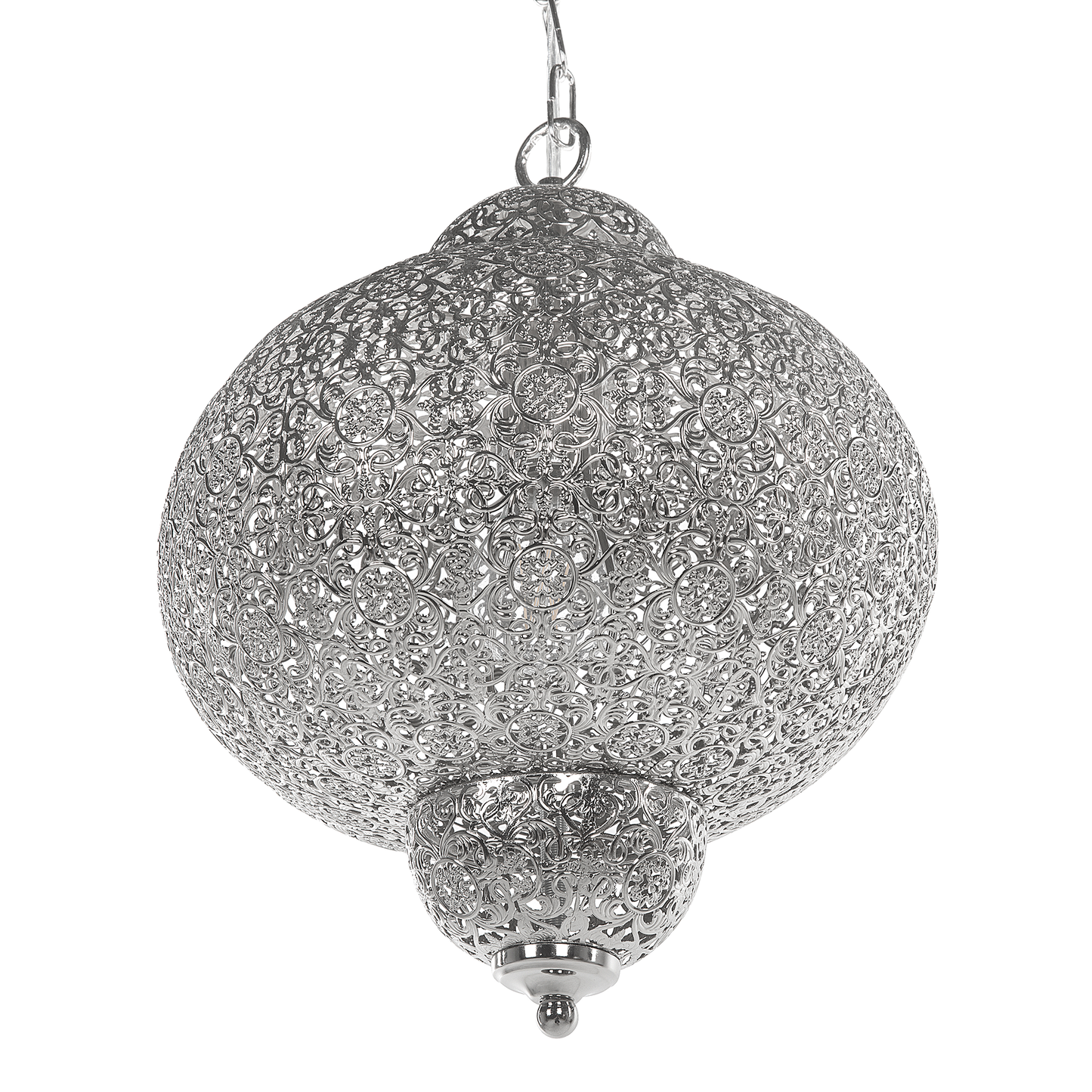 Hängelampe Nickel Kugelform TYNE