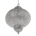 Hängelampe Nickel Kugelform TYNE