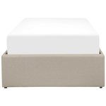 Bett mit Stauraum Stoff DINAN 90 x 200 cm Beige
