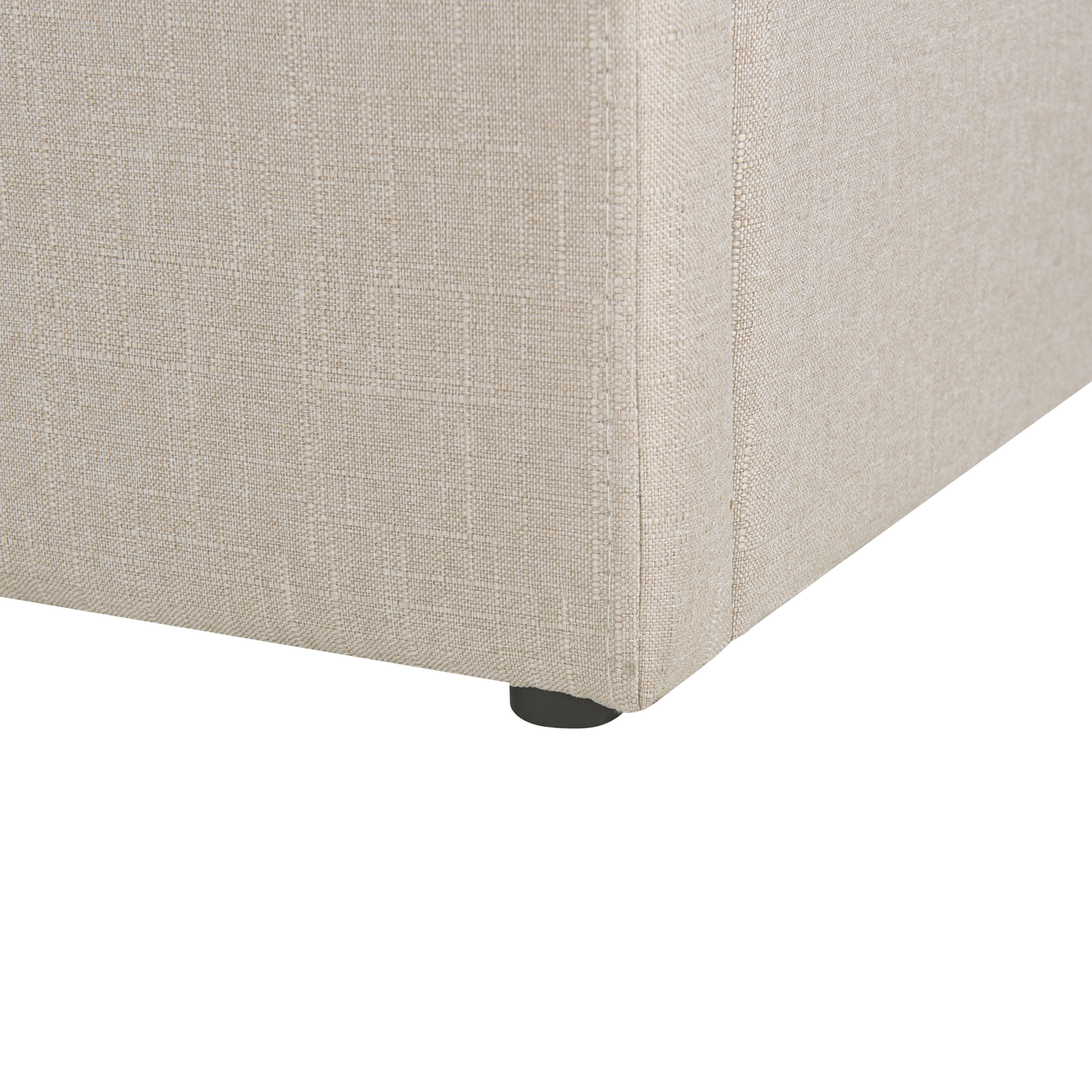 Bett mit Stauraum Stoff DINAN 90 x 200 cm Beige