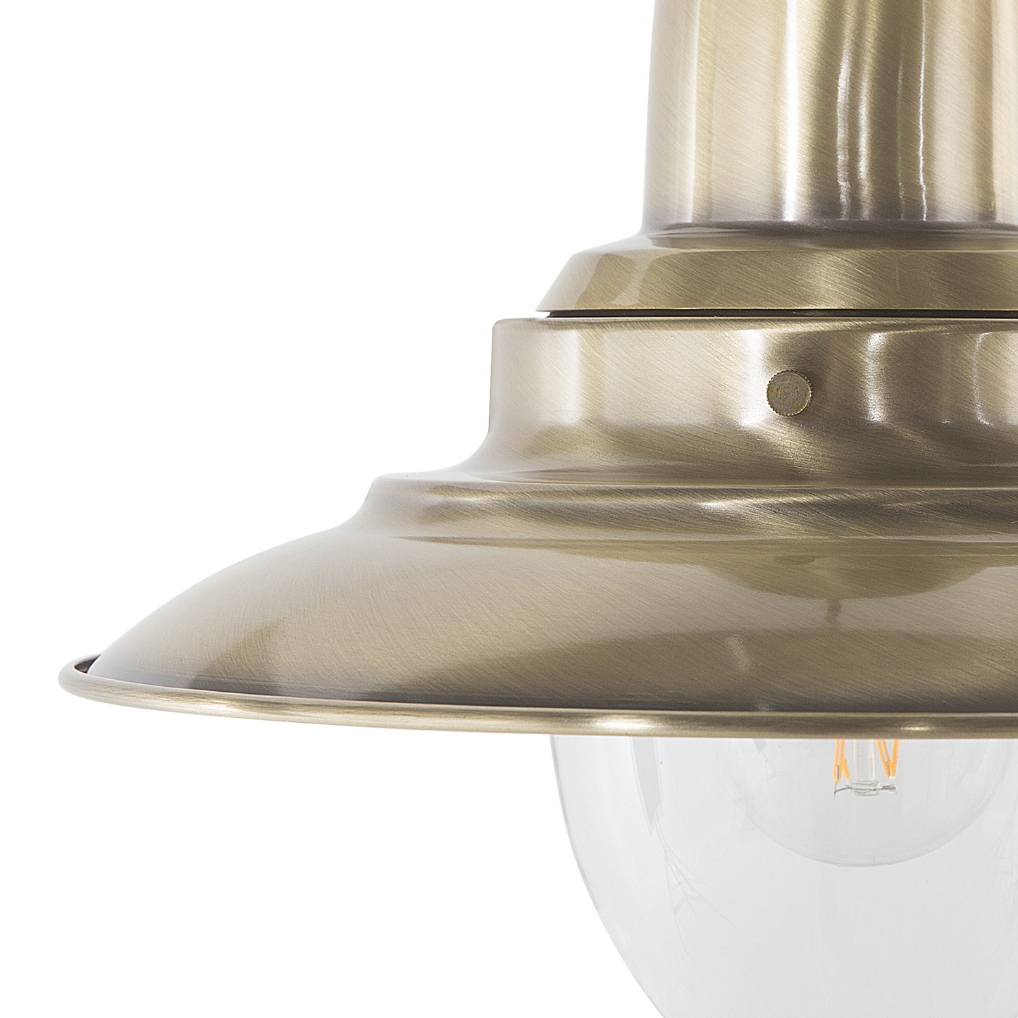 Hängelampe messing Glockenform PINEGA