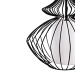 Hängelampe KOLVA Metall Schwarz