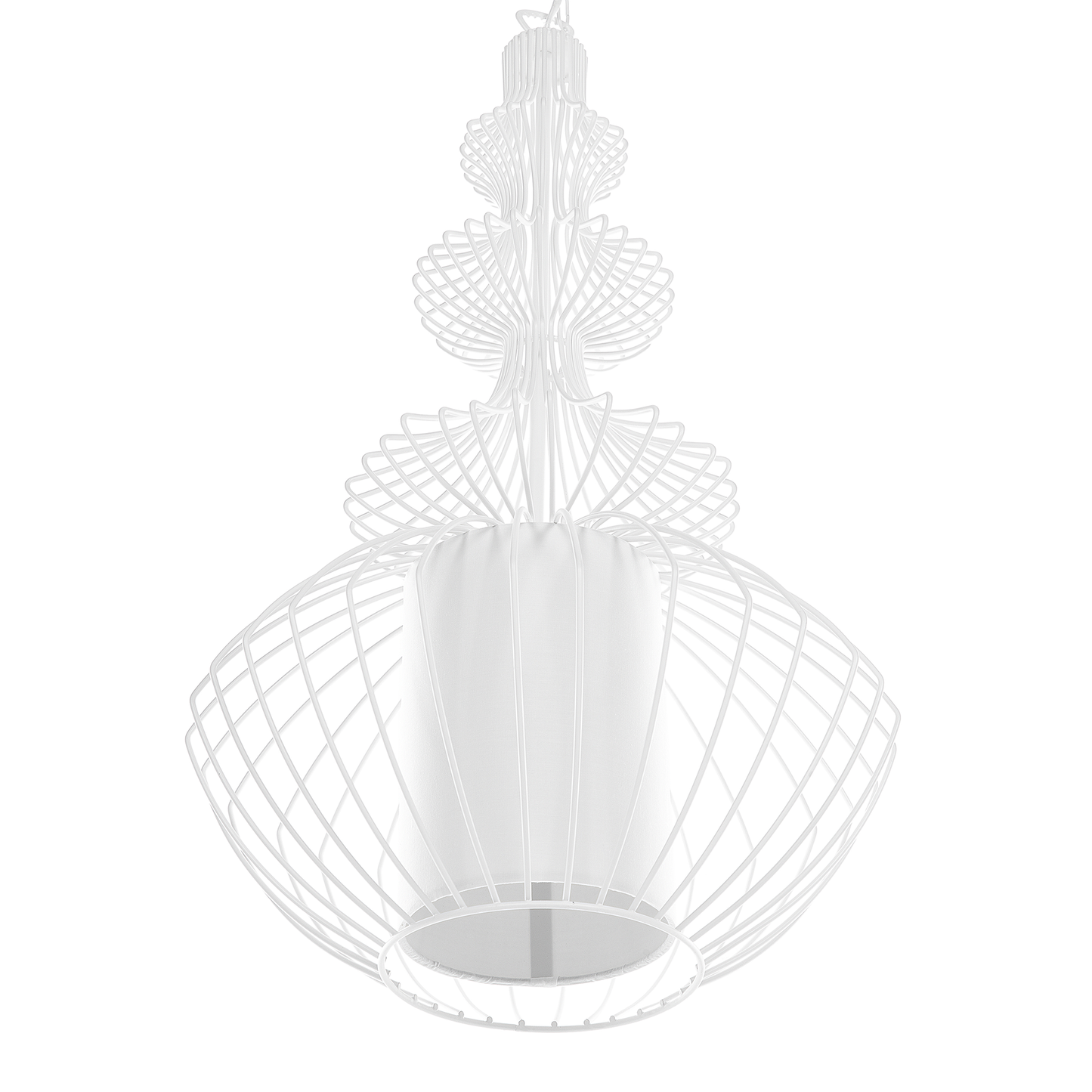 Hängelampe KOLVA Metall Weiss