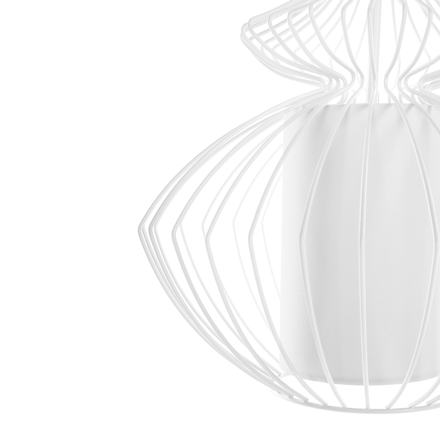 Hängelampe KOLVA Metall Weiss