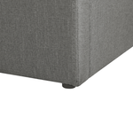 Bett mit Stauraum Stoff DINAN 90 x 200 cm Dunkelgrau