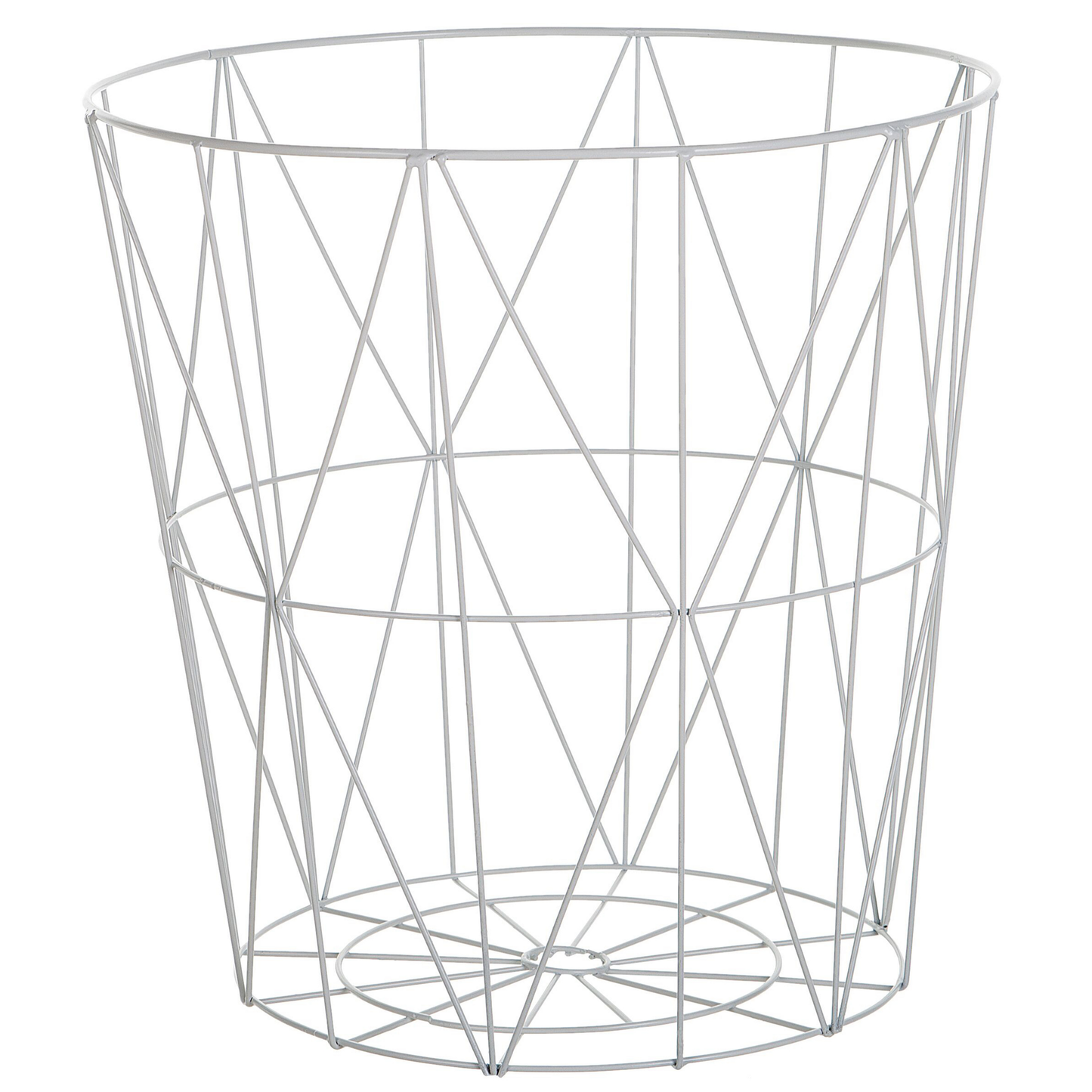 Beistelltisch weiss / heller Holzfarbton ⌀ 40 cm LANARK