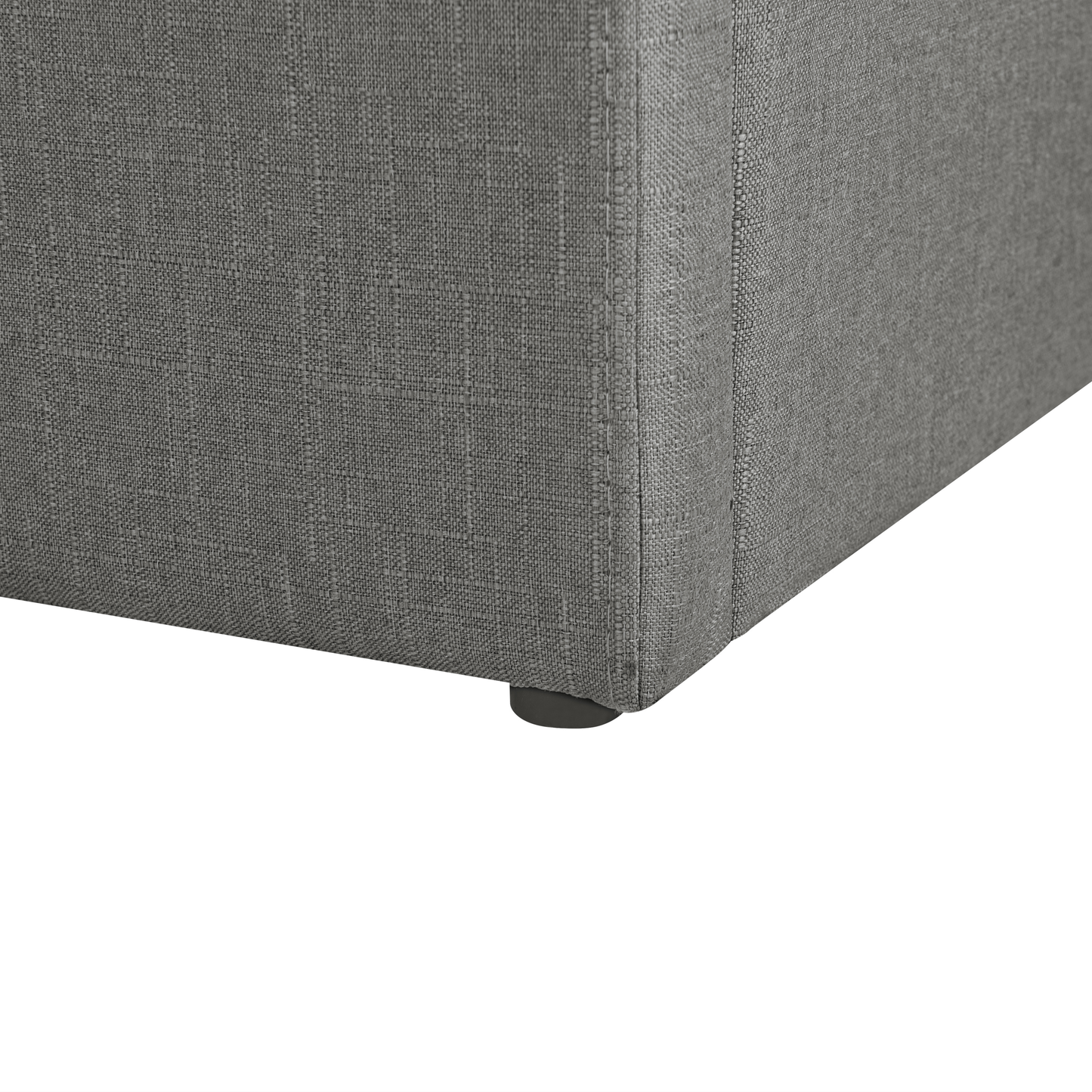 Bett mit Stauraum Stoff DINAN 140 x 200 cm Dunkelgrau