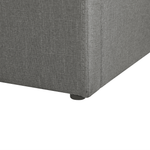 Bett mit Stauraum Stoff DINAN 140 x 200 cm Dunkelgrau