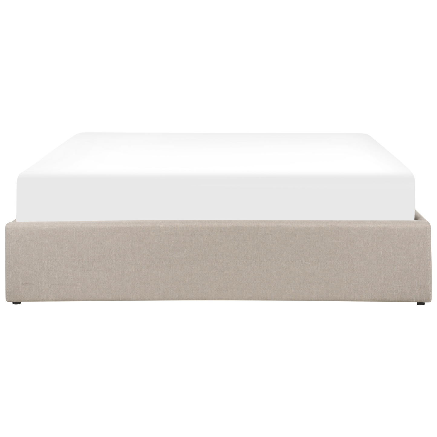 Bett mit Stauraum Stoff DINAN 160 x 200 cm Beige
