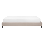 Bett mit Lattenrost Stoff ROANNE 140 x 200 cm Beige