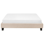 Bett mit Lattenrost Stoff ROANNE 160 x 200 cm Beige