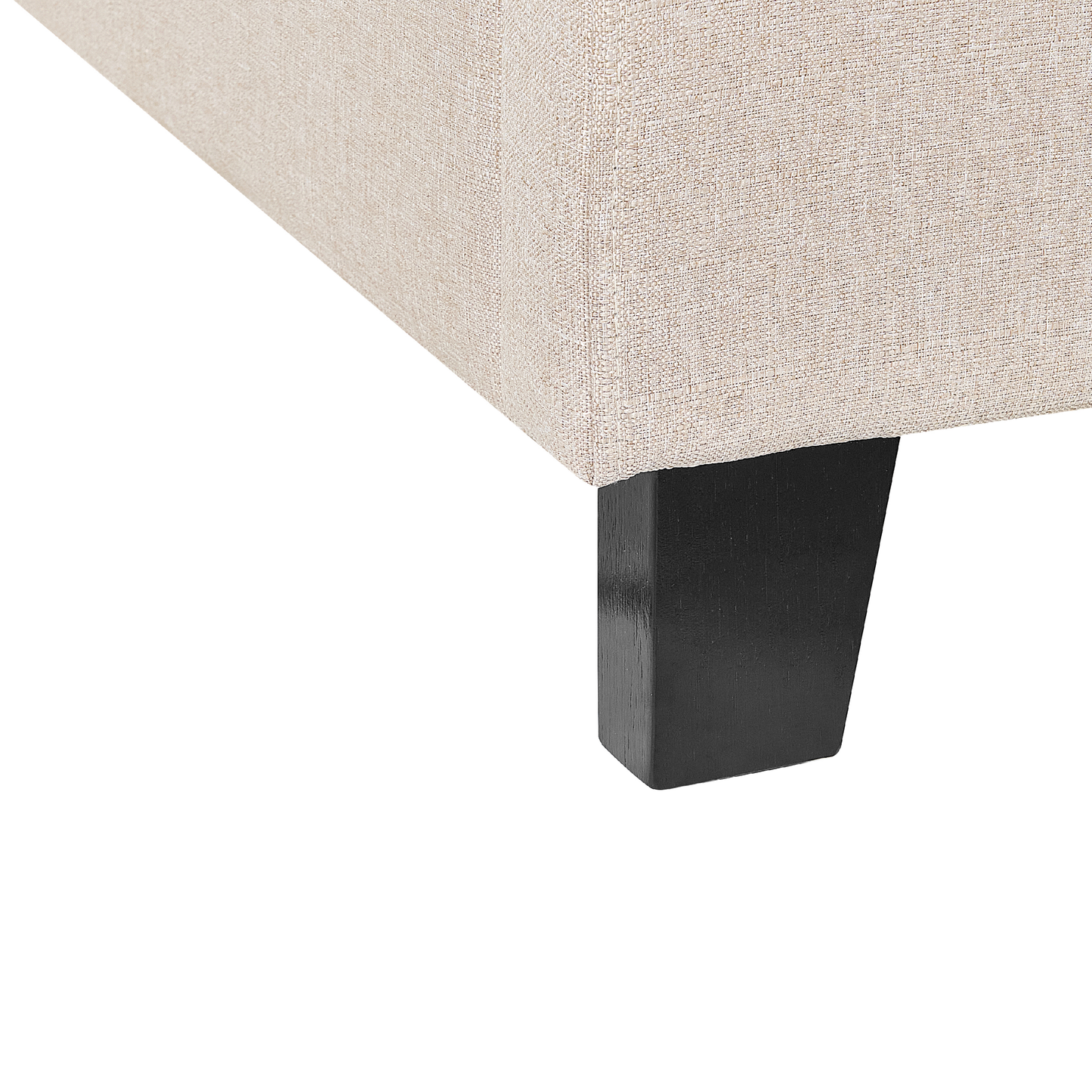 Bett mit Lattenrost Stoff ROANNE 160 x 200 cm Beige