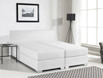 Boxspringbett Kunstleder PRESIDENT 140 x 200 cm Weiss