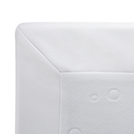 Boxspringbett Kunstleder PRESIDENT 140 x 200 cm Weiss