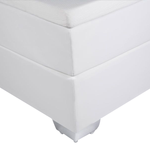 Boxspringbett Kunstleder PRESIDENT 140 x 200 cm Weiss