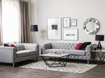 Sofa Set Polsterbezug hellgrau 5-Sitzer VISSLAND