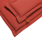 Set mit 2 Stühlen Holz Dunkelrot MAUI