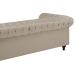 Sofa Set beige 4-Sitzer CHESTERFIELD gross