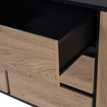 Sideboard mit 2 Türen BLACKPOOL 75 cm Braun / Schwarz