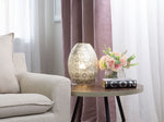 Tischlampe Nickel 30 cm Laternenform MARINGA