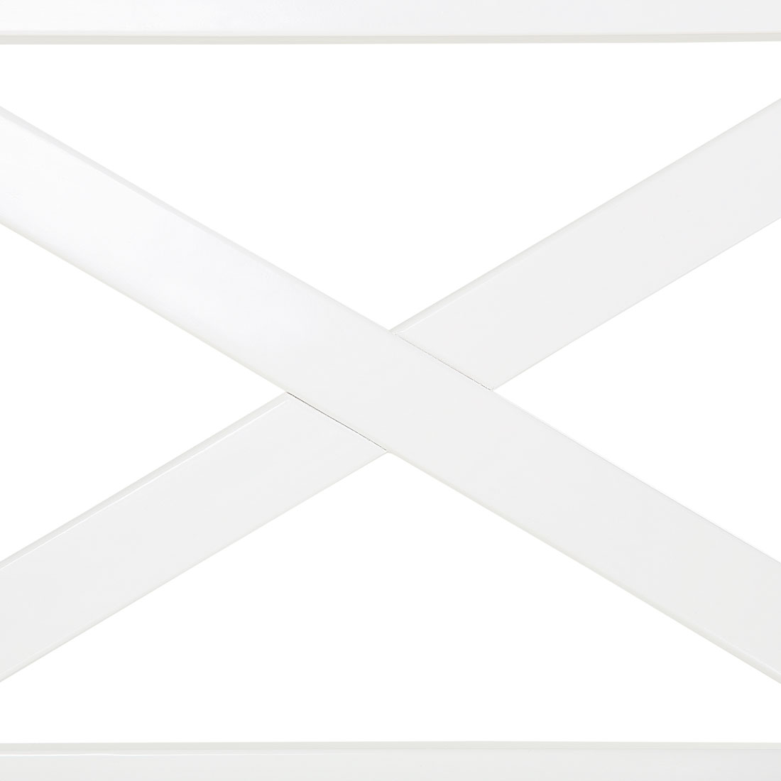 Gartenbank mit Auflage BALTIC 121 cm Akazienholz Weiss