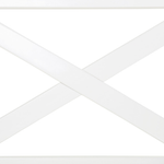 Gartenbank mit Auflage BALTIC 121 cm Akazienholz Weiss