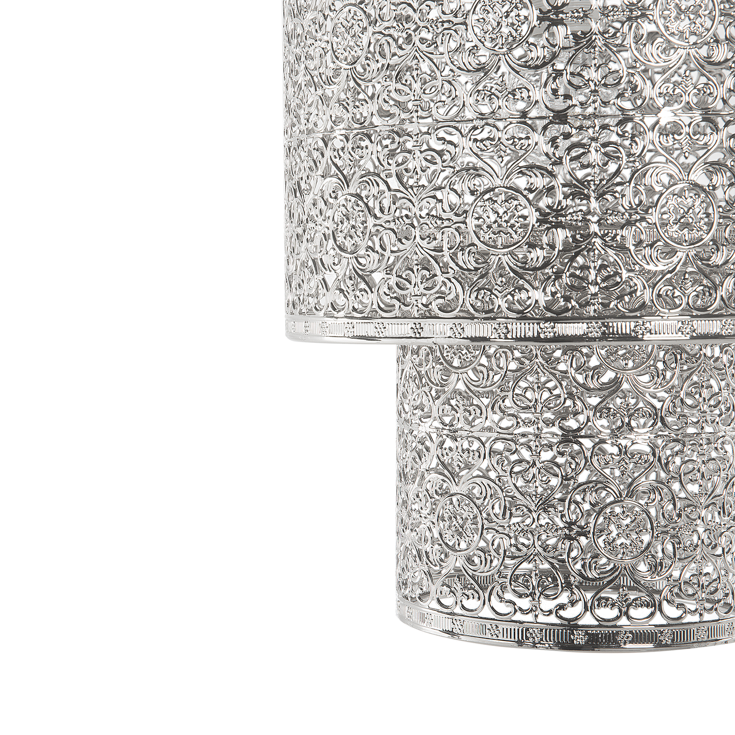 Hängelampe Nickel Trommelform OSUN