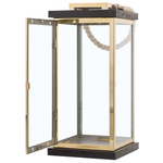 Laterne BORNEO Metall 41 cm Messing