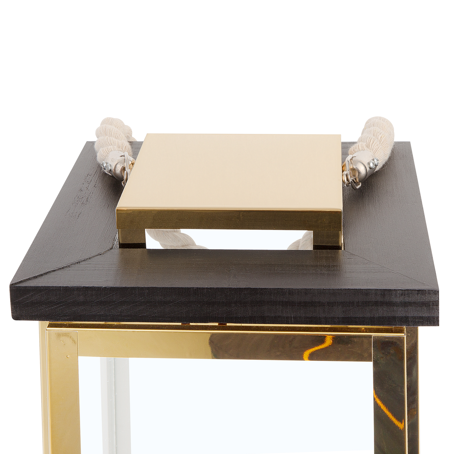 Laterne BORNEO Metall 41 cm Messing