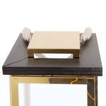 Laterne BORNEO Metall 41 cm Messing